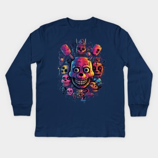 Freddy's Night Fright T-Shirt Art Kids Long Sleeve T-Shirt